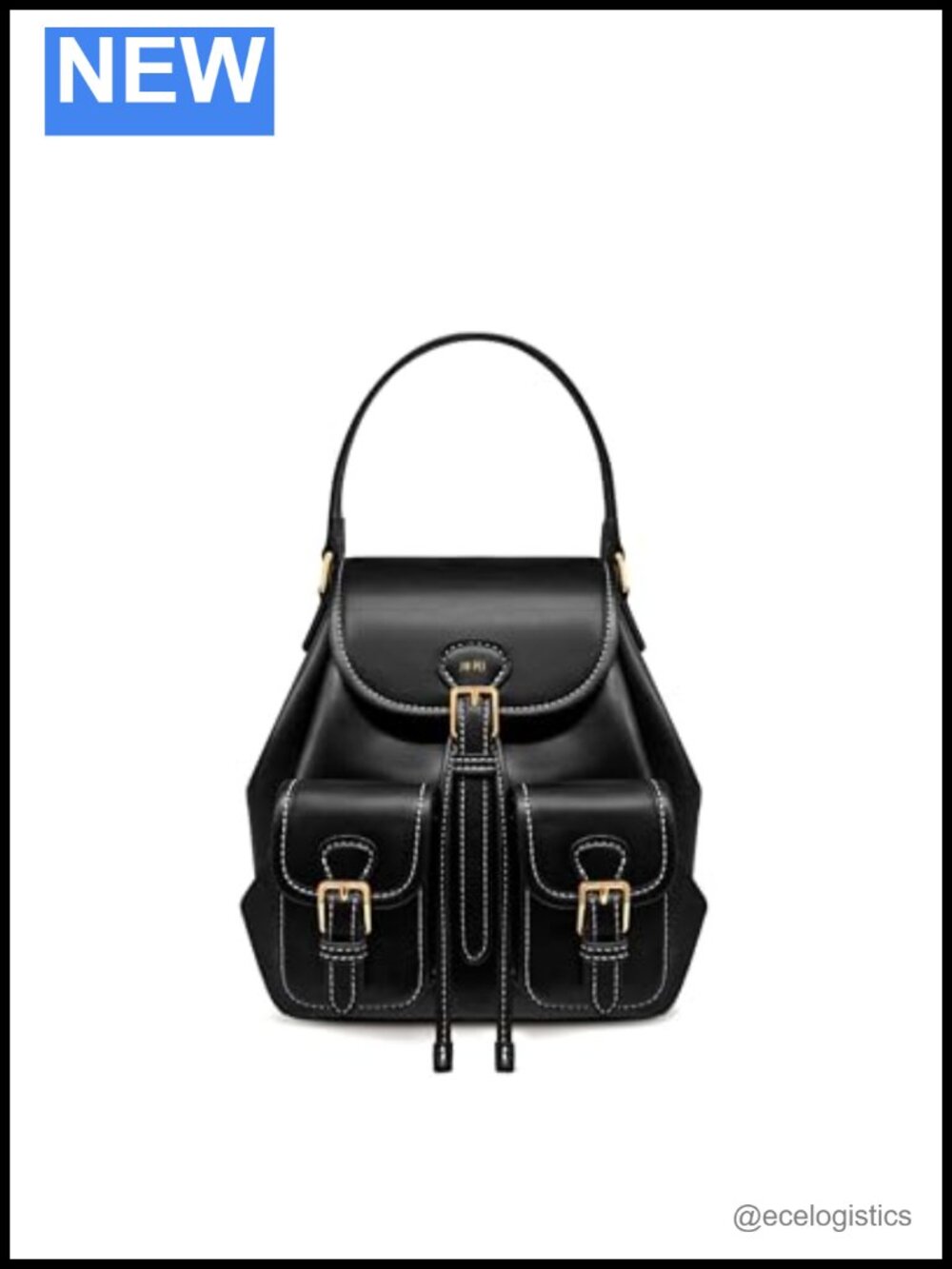 JW PEI Harper Vegan Leather Backpack with Buckle Pocket